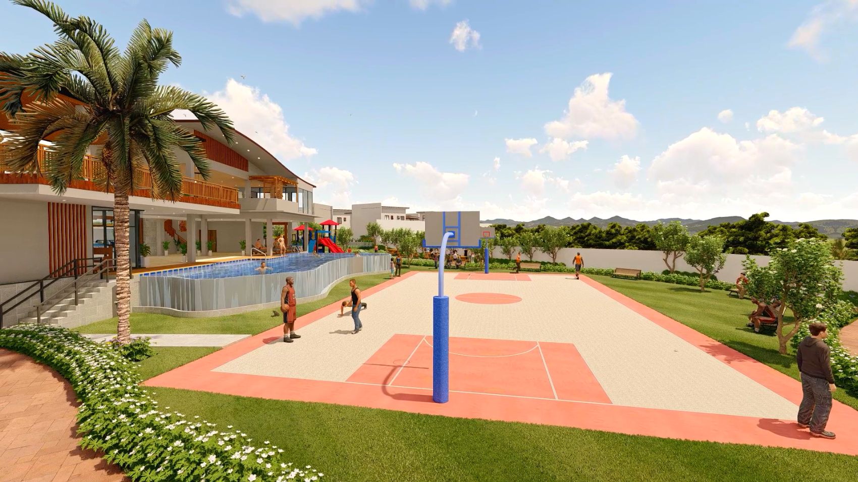 Ashana Coast Residences basketball court